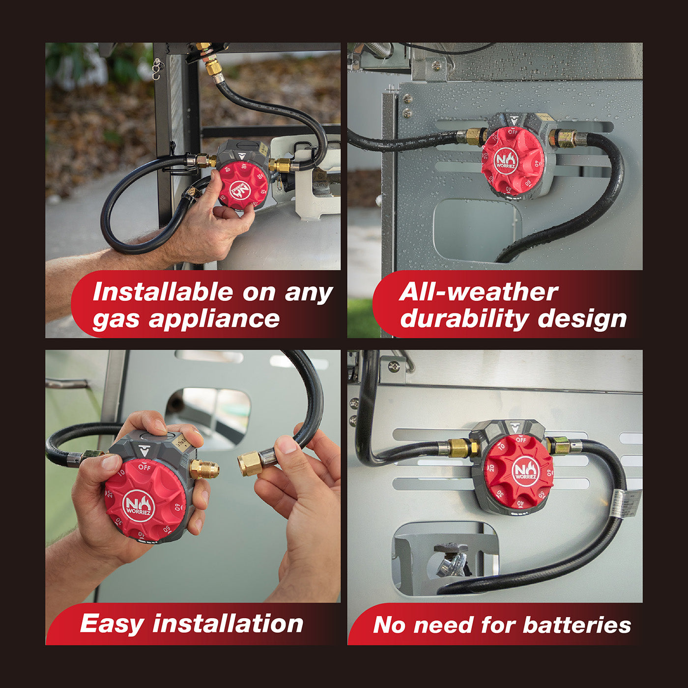 Gas timer features