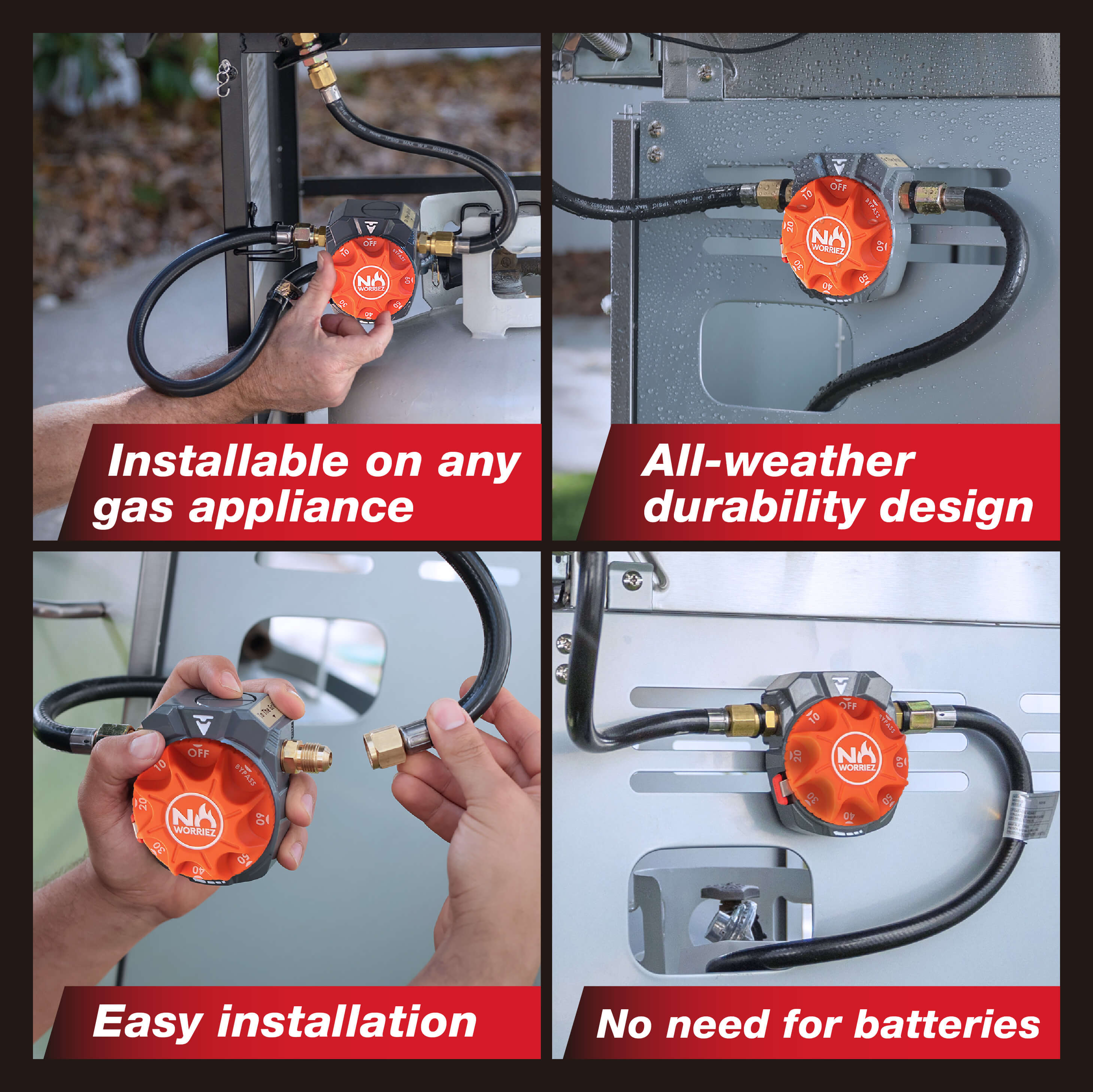 Gas timer features